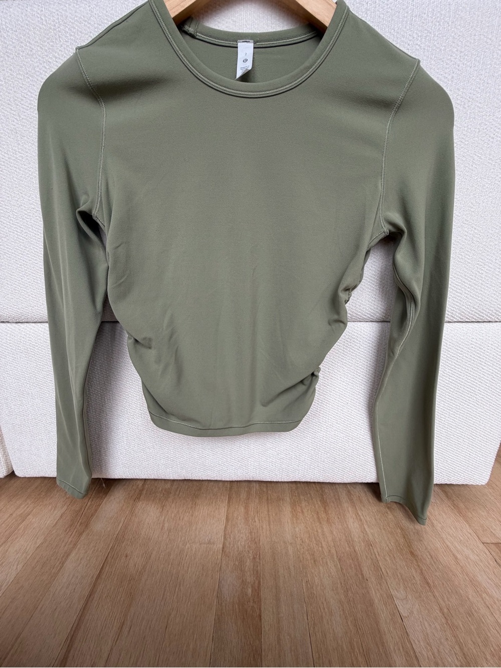 Lulu Olive Green Long Sleeve Women's Top